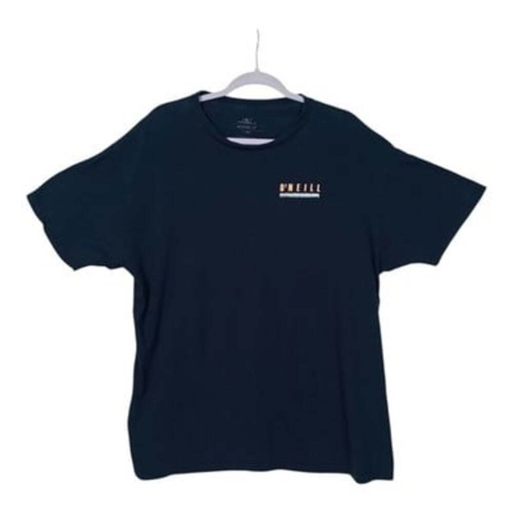 O'Neill Navy Blue 2-Sided Graphic T Shirt Men's Size XL Palm Tree Sunset Modern - Picture 2 of 9
